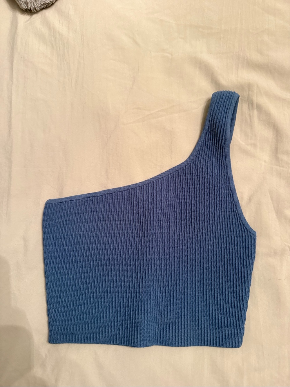 Babaton Knit One-Shoulder Cropped Tank